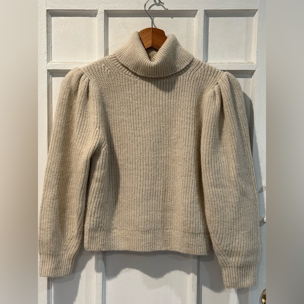 J. Crew Beige Turtleneck Sweater